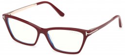 Monturas - Tom Ford - FT6135-B - 069  SHINY BURGUNDY