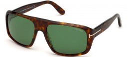 Gafas de Sol - Tom Ford - DUKE FT0754 - 52N  DARK HAVANA // GREEN