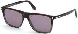 Gafas de Sol - Tom Ford - FLETCHER FT0832 - 55C  DARK HAVANA GREY // GREY MIRROR