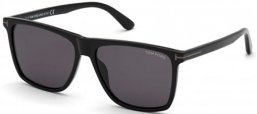 Gafas de Sol - Tom Ford - FLETCHER FT0832-N - 01A  SHINY BLACK // GREY