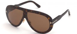 Sunglasses - Tom Ford - TROY FT0836 - 52E  DARK HAVANA // BROWN