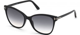 Gafas de Sol - Tom Ford - ANI FT0844  - 01B  SHINY BLACK // GREY GRADIENT