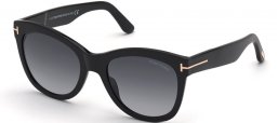 Gafas de Sol - Tom Ford - WALLACE FT0870 - 01B  SHINY BLACK // GREY GRADIENT