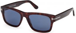 Sunglasses - Tom Ford - SMITH-02 FT1303 - 52V  DARK HAVANA // BLUE