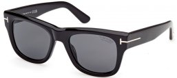 Sunglasses - Tom Ford - FINN-02 FT1304 - 01D  SHINY BLACK // GREY POLARIZED