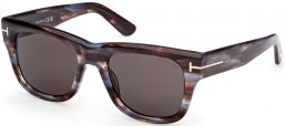 Lunettes de soleil - Tom Ford - FINN-02 FT1304 - 55A  STRIPED MULTICOLOR // DARK GREY