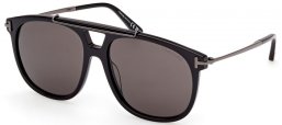 Gafas de Sol - Tom Ford - SAM-02 FT1306 - 01A  SHINY BLACK // GREY