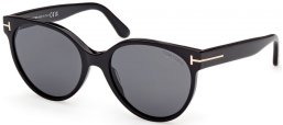 Gafas de Sol - Tom Ford - TALLULAH-02 FT1311 - 01D  SHINY BLACK // GREY POLARIZED