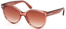Sunglasses - Tom Ford - TALLULAH-02 FT1311 - 45F  SHINY LIGHT BROWN // BROWN GRADIENT