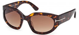 Lunettes de soleil - Tom Ford - ARIZONA-02 FT1313 - 52F  DARK HAVANA // BROWN GRADIENT