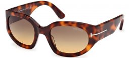 Lunettes de soleil - Tom Ford - ARIZONA-02 FT1313 - 53B  HAVANA // GREY GRADIENT