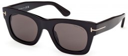 Gafas de Sol - Tom Ford - EMMA-02 FT1314 - 01A  SHINY BLACK // GREY