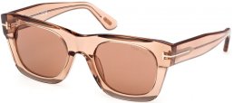Gafas de Sol - Tom Ford - EMMA-02 FT1314 - 45E  SHINY LIGHT BROWN // BROWN
