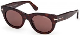 Sunglasses - Tom Ford - MARINE-02 FT1315 - 52E  DARK HAVANA // BROWN