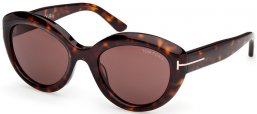 Gafas de Sol - Tom Ford - STACY-02 FT1316 - 52E  DARK HAVANA // BROWN