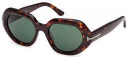 Gafas de Sol - Tom Ford - APRIL-02 FT1317 - 52N  DARK HAVANA // GREEN