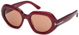 Gafas de Sol - Tom Ford - APRIL-02 FT1317 - 81E  SHINY BORDEAUX // BROWN
