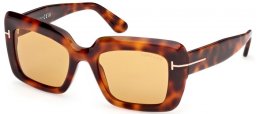 Gafas de Sol - Tom Ford - LEILA-02 FT1318 - 53E  HAVANA // LIGHT BROWN