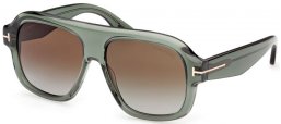 Gafas de Sol - Tom Ford - RHONDA-02 FT1324 - 93P  SHINY LIGHT GREEN // GREEN GRADIENT