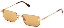 Lunettes de soleil - Tom Ford - ETHAN-02 FT1355 - 30E  SHINY GOLD // LIGHT BROWN
