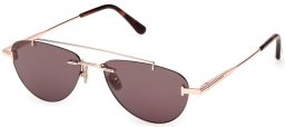 Gafas de Sol - Tom Ford - ASTOR-02 FT1356 - 28A  SHINY ROSE GOLD // GREY