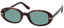 Lunettes de soleil - Tom Ford - IGGY FT1364 - 52N  DARK HAVANA // GREEN