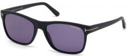 Gafas de Sol - Tom Ford - GIULIO FT0698 - 02V  MATTE BLACK // BLUE