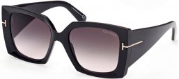 Gafas de Sol - Tom Ford - JACQUETTA FT0921 - 01B  SHINY BLACK // GREY GRADIENT