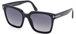 Sunglasses - Tom Ford - SELBY FT0952  - 01D  SHINY BLACK // GREY GRADIENT POLARIZED