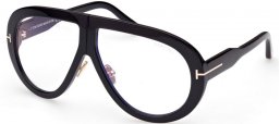 Gafas de Sol - Tom Ford - TROY FT0836 - 001  SHINY BLACK // CLEAR