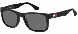 Gafas de Sol - Tommy Hilfiger - TH 1556/S - 003 (M9) MATTE BLACK // GREY POLARIZED