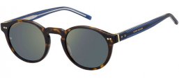 Sunglasses - Tommy Hilfiger - TH 1795/S - 086 (K1) DARK HAVANA // GOLD MIRROR