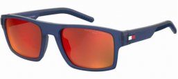 Sunglasses - Tommy Hilfiger - TH 1977/S - FLL (B8) MATTE BLUE // RED MULTILAYER HIGH CONTRAST