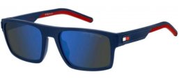 Gafas de Sol - Tommy Hilfiger - TH 1977/S - FLL (ZS) MATTE BLUE // BLUE MULTILAYER HIGH CONTRAST