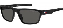 Lunettes de soleil - Tommy Hilfiger - TH 1978/S - 003 (M9) MATTE BLACK // GREY POLARIZED