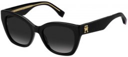 Lunettes de soleil - Tommy Hilfiger - TH 1980/S - 807 (9O) BLACK // DARK GREY GRADIENT