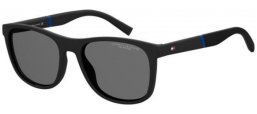Lunettes de soleil - Tommy Hilfiger - TH 2042/S - 003 (M9) MATTE BLACK // GREY POLARIZED