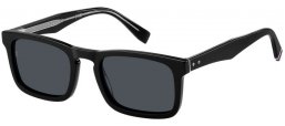 Lunettes de soleil - Tommy Hilfiger - TH 2068/S - 807 (IR) BLACK // GREY