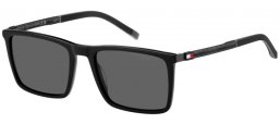Lunettes de soleil - Tommy Hilfiger - TH 2077/S - 807 (M9) BLACK // GREY POLARIZED