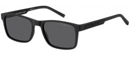 Gafas de Sol - Tommy Hilfiger - TH 2089/S - 003 (M9) MATTE BLACK // GREY POLARIZED