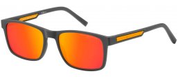 Lunettes de soleil - Tommy Hilfiger - TH 2089/S - FRE (1Z) MATTE GREY // HIGH CONTRAST MULTILAYER