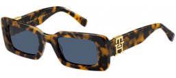 Lunettes de soleil - Tommy Hilfiger - TH 2125/S - HJV (KU) HAVANA YELLOW // BLUE GREY