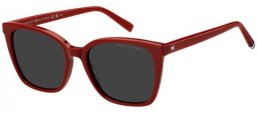Sunglasses - Tommy Hilfiger - TH 2226/S - LHF (IR) BURGUNDY // GREY