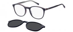Lunettes de vue - Tommy Hilfiger - TH 2268/C - PJP (M9) BLUE // CLEAR + CLIP ON GREY POLARIZED