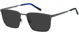 Sunglasses - Tommy Hilfiger - TH 2272/S - SVK (IR) MATTE RUTHENIUM BLACK // GREY