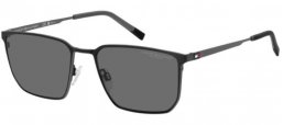 Sunglasses - Tommy Hilfiger - TH 2272/S - TI7 (M9) RUTHENIUM MATTE BLACK // GREY POLARIZED