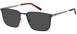 Gafas de Sol - Tommy Hilfiger - TH 2272/S - WIR (IR) MATTE BLUE RED // GREY