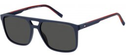 Sunglasses - Tommy Hilfiger - TH 2280/S - 8RU (IR) BLUE RED // GREY