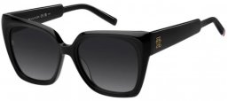 Sunglasses - Tommy Hilfiger - TH 2285/S - 807 (9O) BLACK // DARK GREY GRADIENT