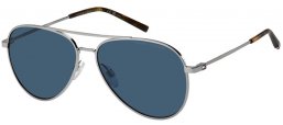 Gafas de Sol - Tommy Hilfiger - TH 2336/S - 6LB (KU) RUTHENIUM // BLUE
